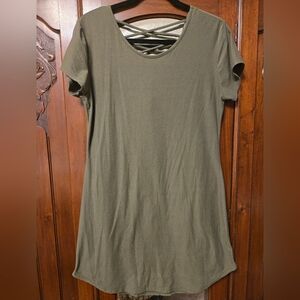No Boundaries Olive Green Tunic Top